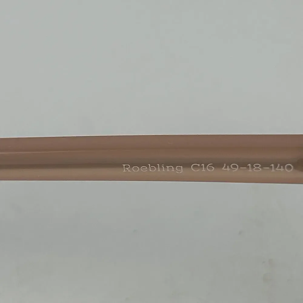 Felix Gray Roebling C16 Eyeglasses Womens Dusty Mauve Plastic Full Rim 49 18 140